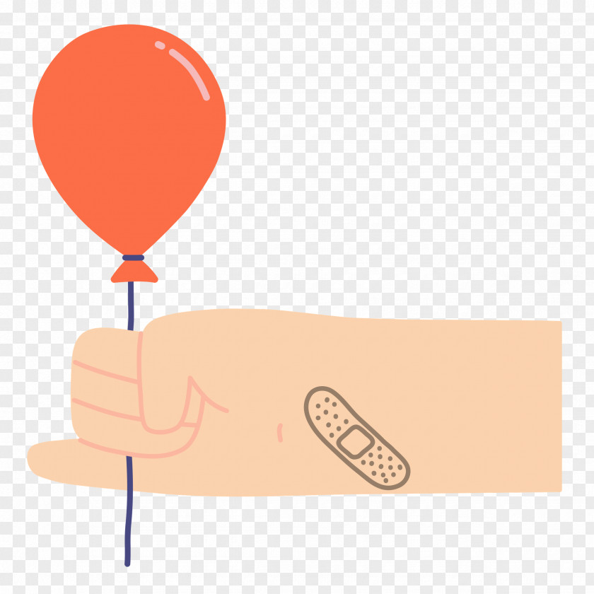 Hand Holding Balloon PNG