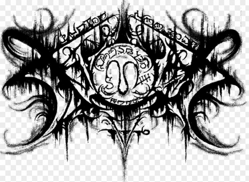 Metal Logo Linked Wing Image Download Subliminal Genocide Xasthur Album Defective Epitaph Black PNG