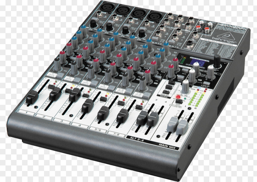 Microphone Behringer Xenyx X1204USB Audio Mixers 802 PNG