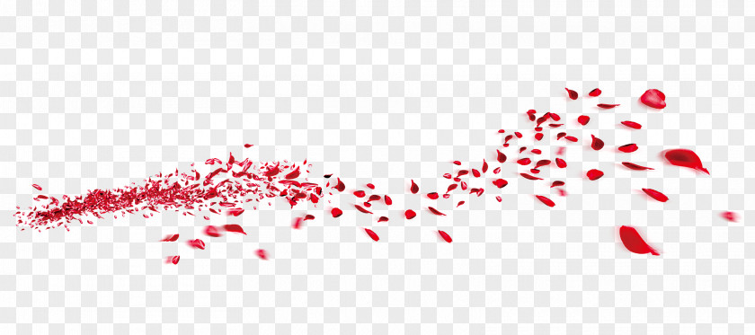Red Dream Petals Floating Material Petal Flower Desktop Wallpaper PNG