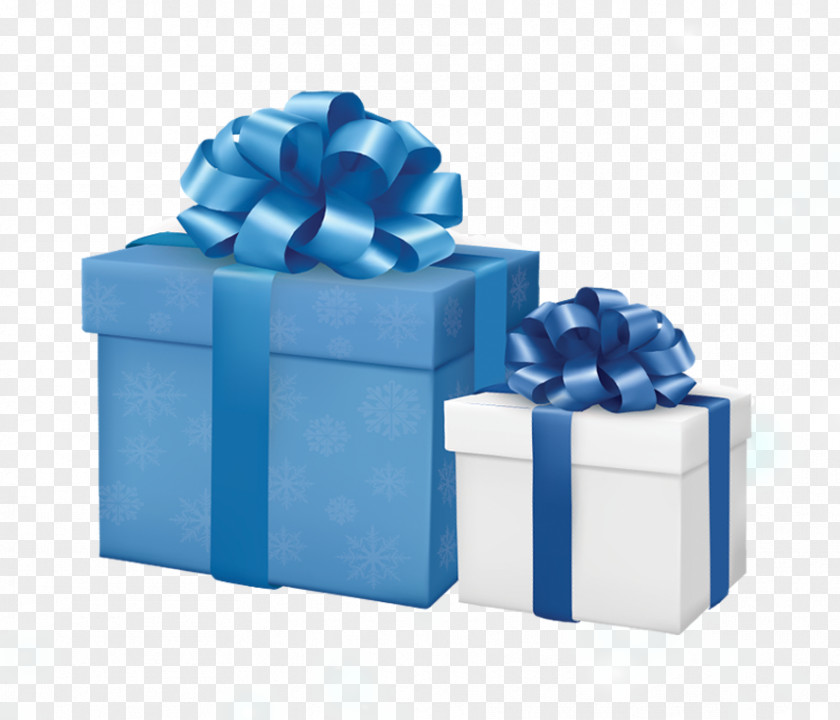 Three-dimensional Blue Ribbon Gift Box PNG blue ribbon gift box clipart PNG
