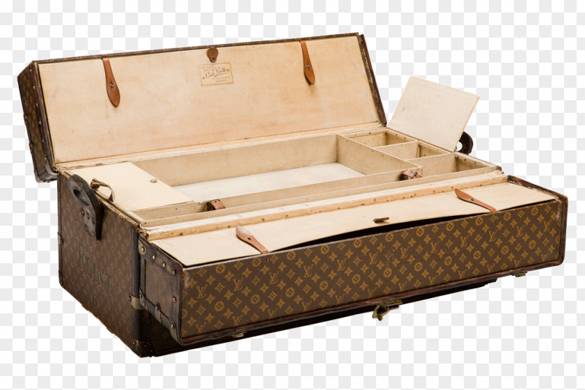 Leather Trunk Louis Vuitton Suitcase Daybed Monogram PNG