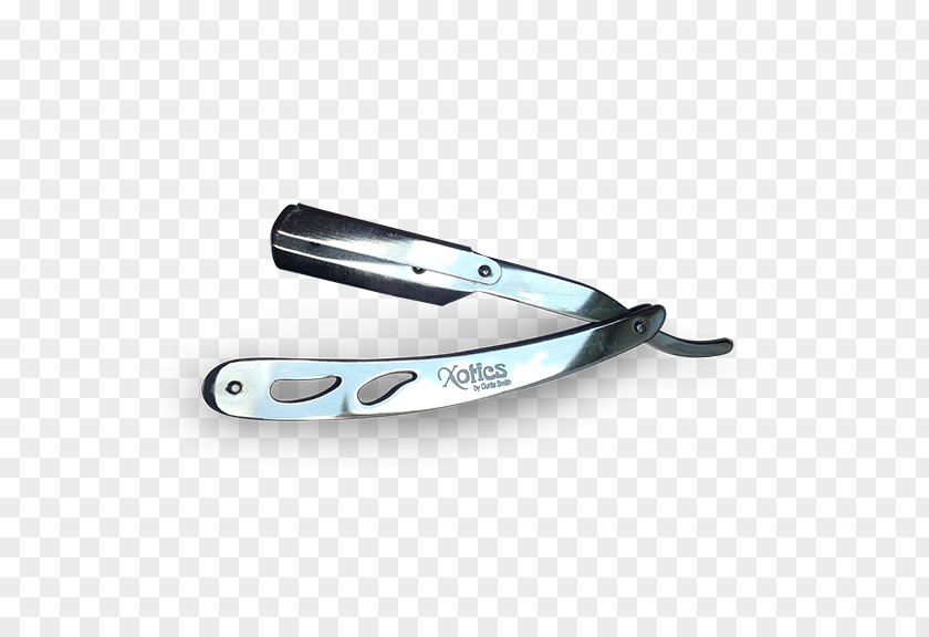 Razor Blade Straight Hair Tool Stainless Steel PNG