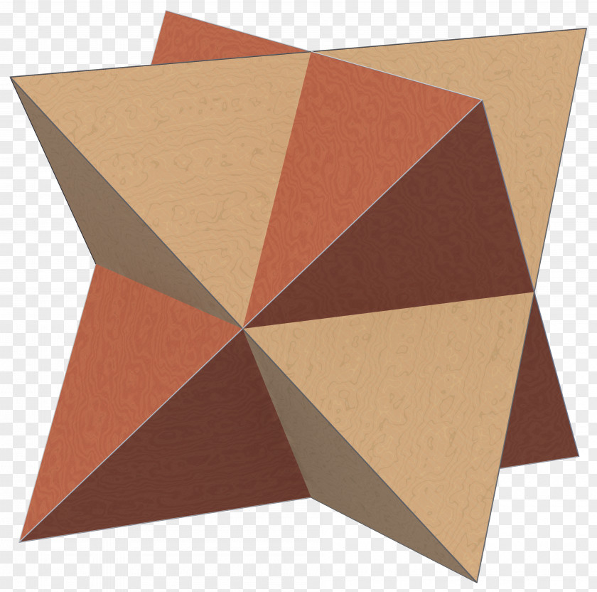 Triangle Compound Of Two Tetrahedra Tetrahedron Stellated Octahedron Platonic Solid PNG