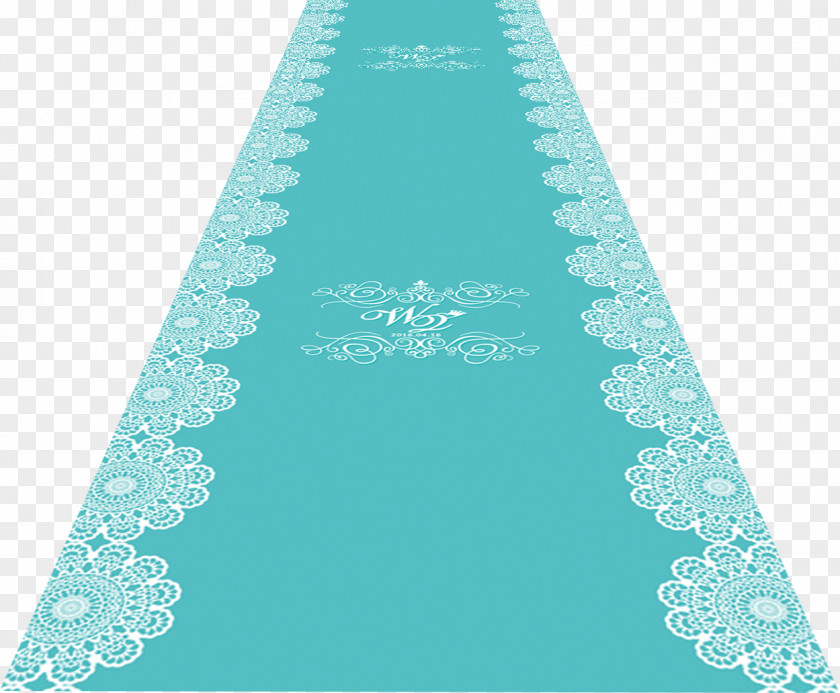 Wedding Carpet Blue PNG
