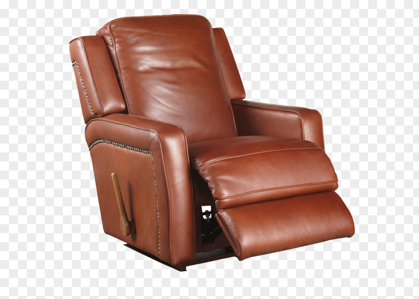 Brown Leather Ottoman Recliner La-Z-Boy Chair Couch Furniture PNG
