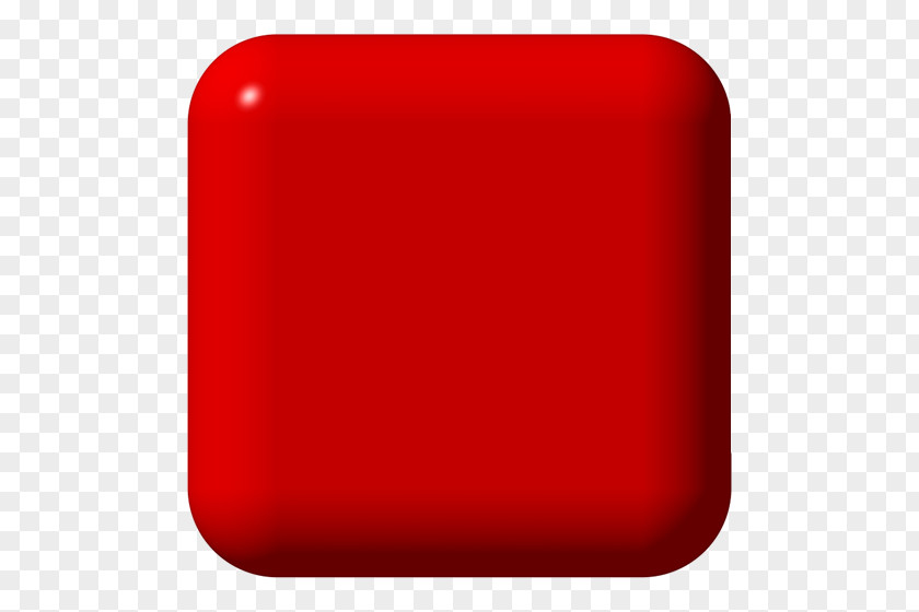 Classic Red Button Square PNG