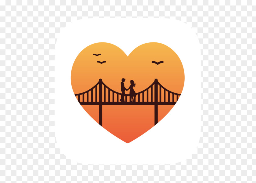 Heart Clip Art Orange S.A. M-095 PNG