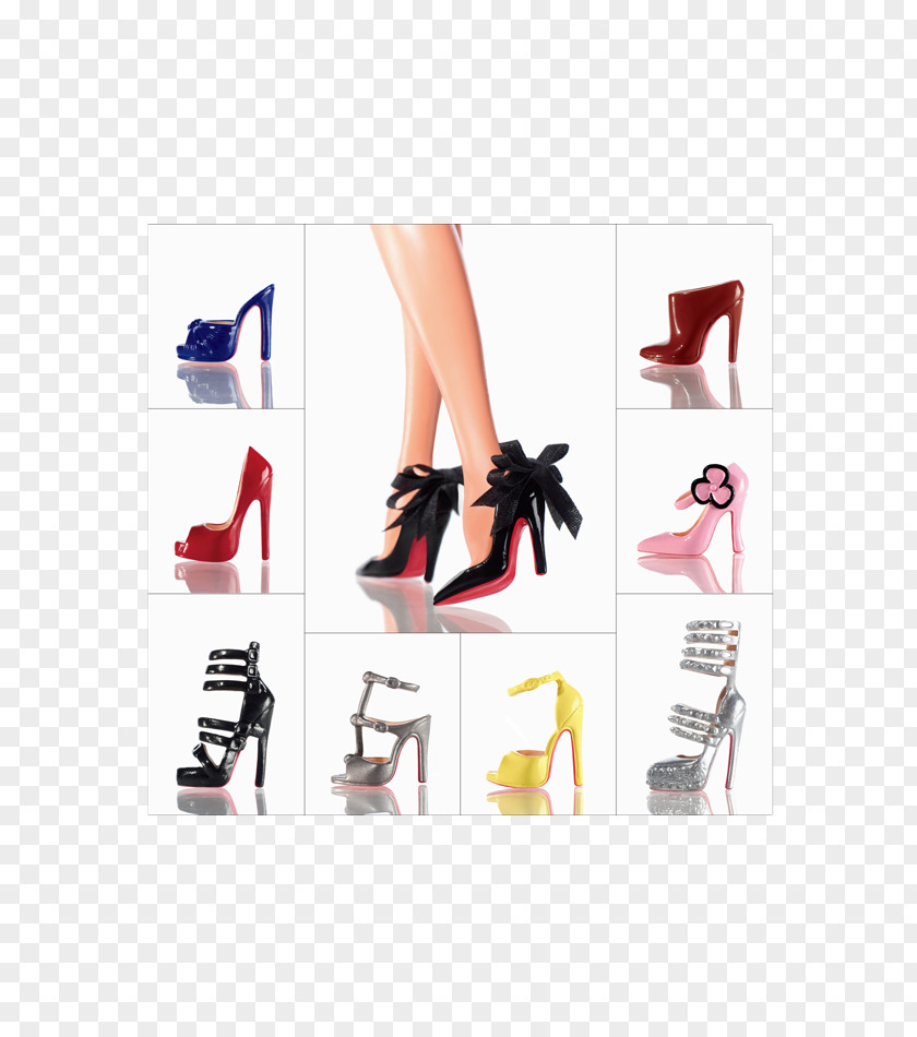 Louboutin Barbie Shoe Doll Footwear Designer PNG