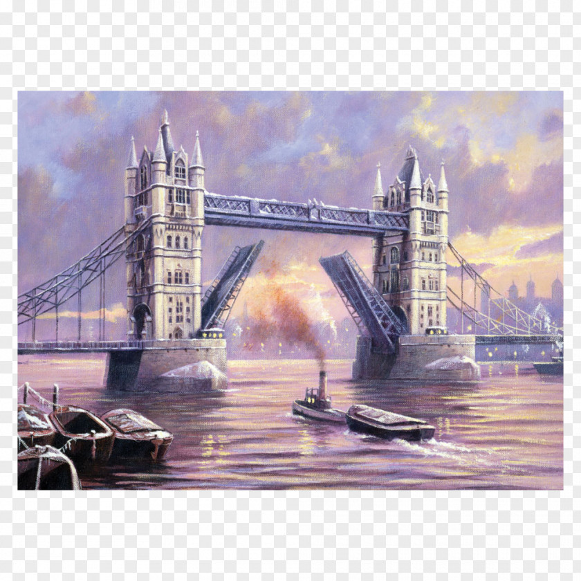 Painting Tower Bridge Paint By Number Art PNG