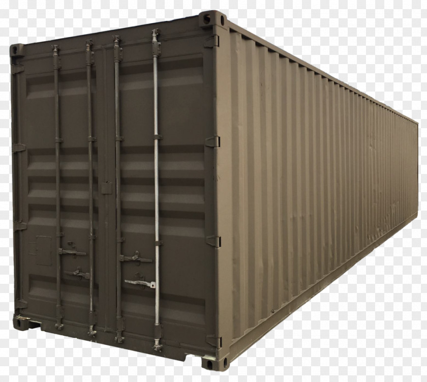 Brown Paint Shipping Container Steel Shed Cargo PNG