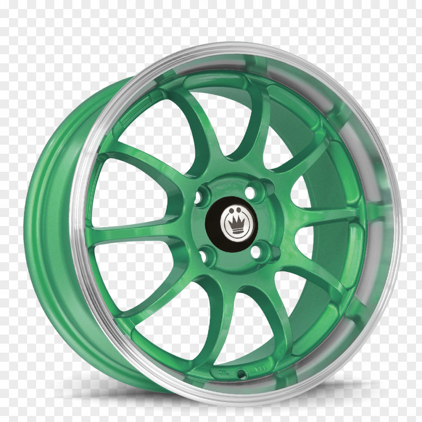 Green LIGHTNING Car Rim Wheel Tire PNG