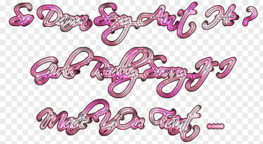 Jewellery Pink M Body Font PNG