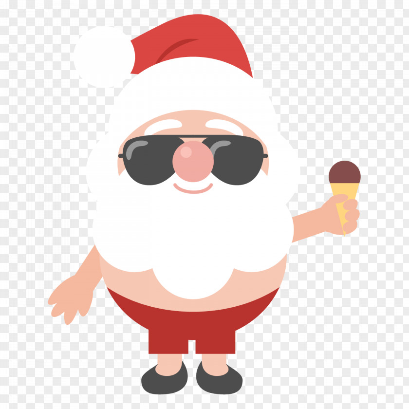 Santa White Claus Christmas Day New Year Holiday Image PNG