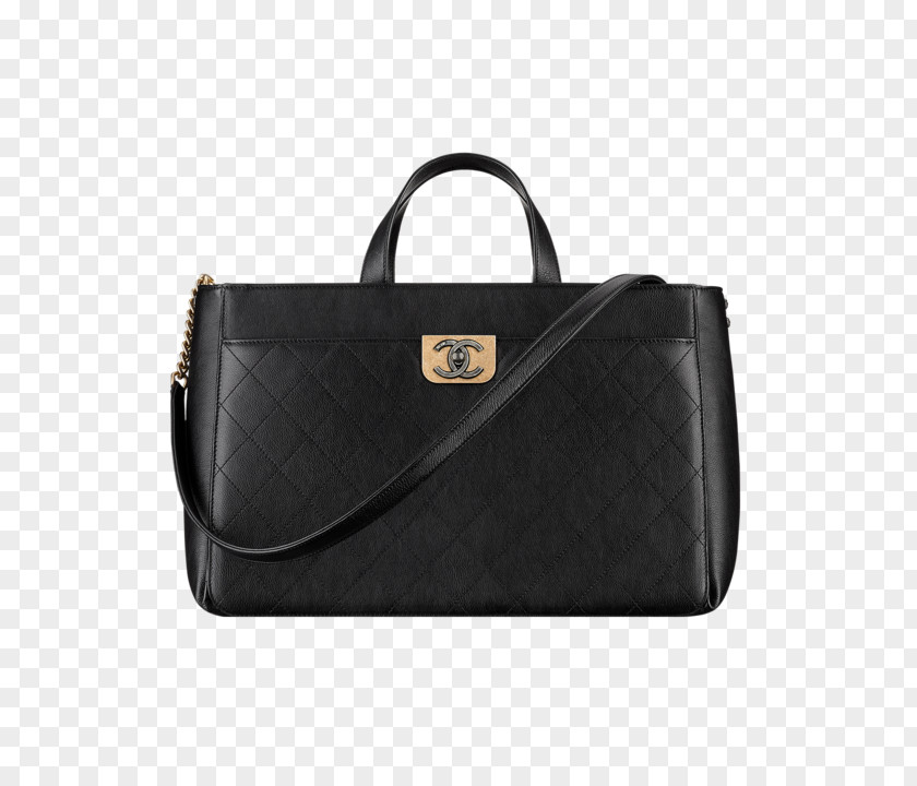 Black Straight Line Chanel Briefcase Tote Bag Collection Handbag PNG