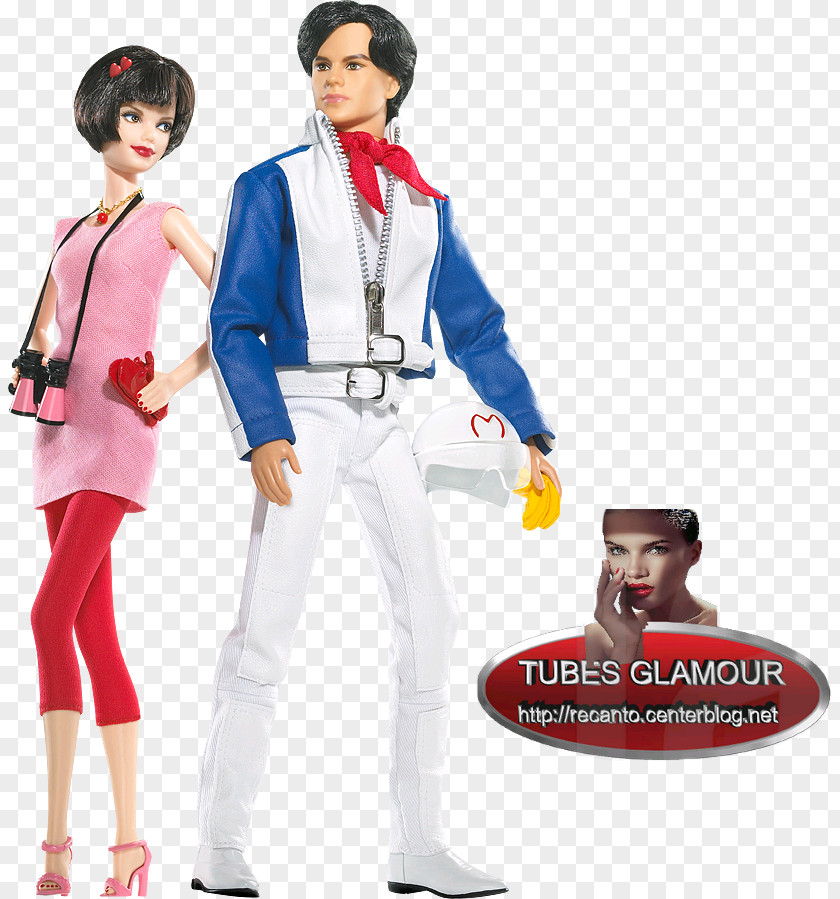 Chinese Couple Trixie Speed Racer Barbie Doll And Ken Giftset X PNG