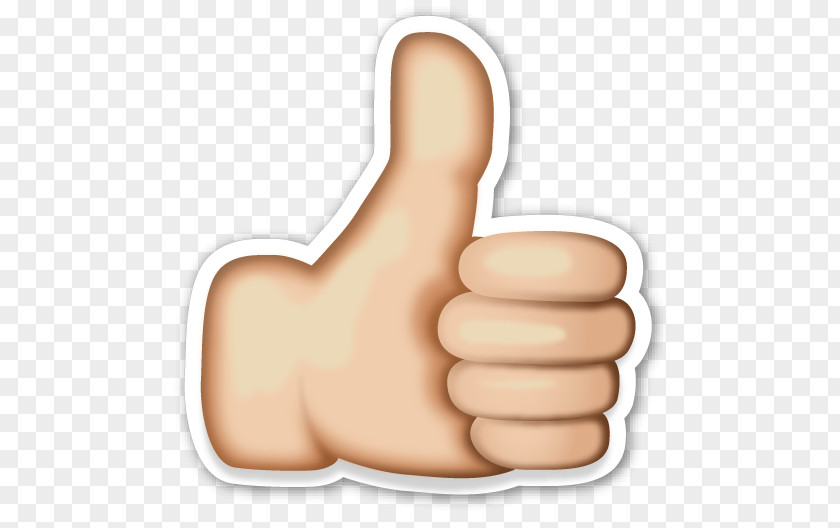 Emoji Thumb Signal Emoticon Like Button PNG