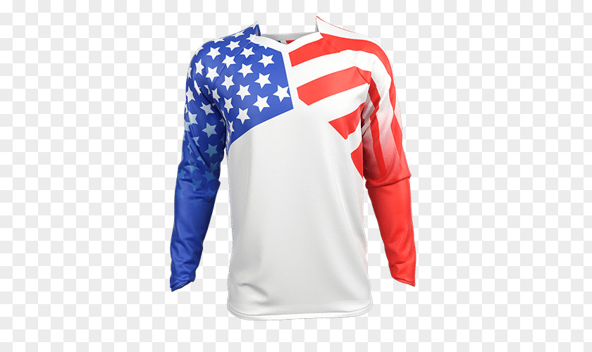 Motocross United States T-shirt Sleeve Cycling Jersey PNG