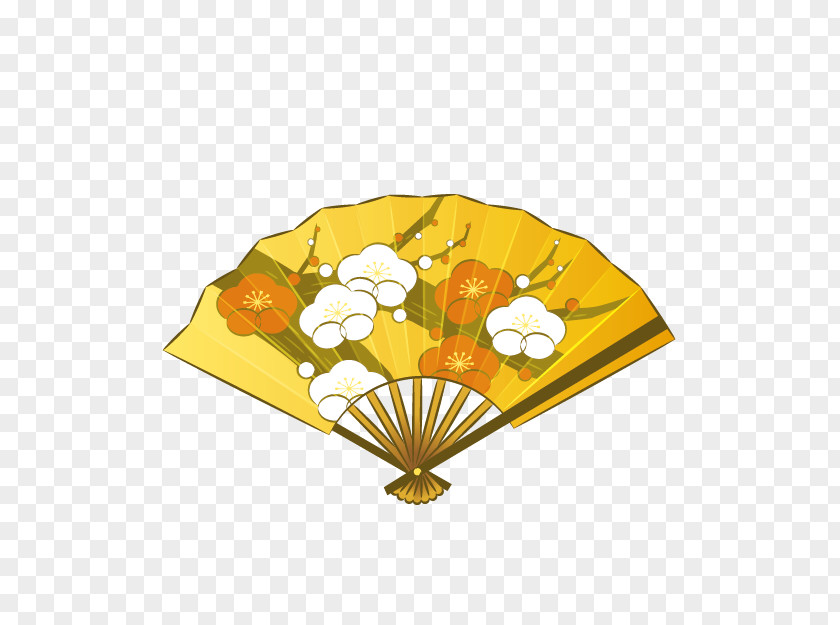 Plum Cartoon Folding Fan Japanese Cuisine Blossom PNG