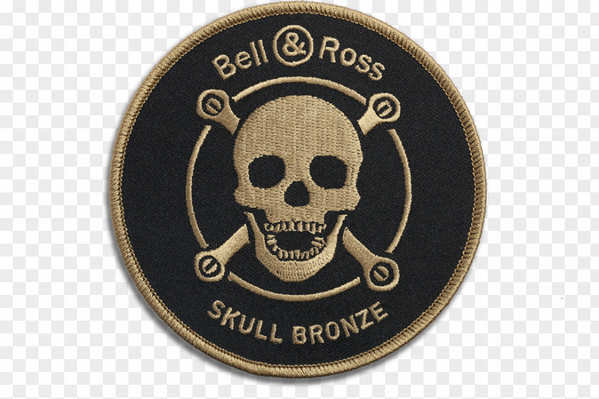 Skull Watch Strap Bronze Buckle PNG
