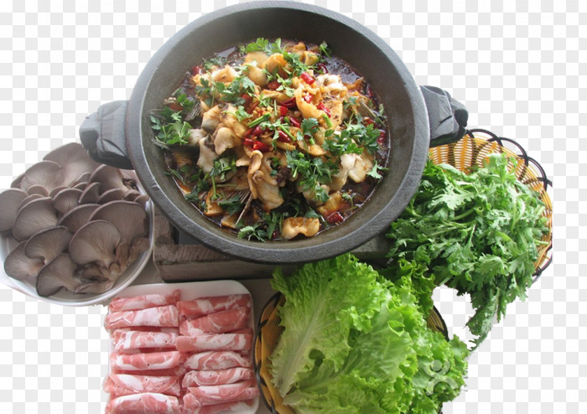 Stone Fish Pot Hot Asian Cuisine Stock Crock PNG