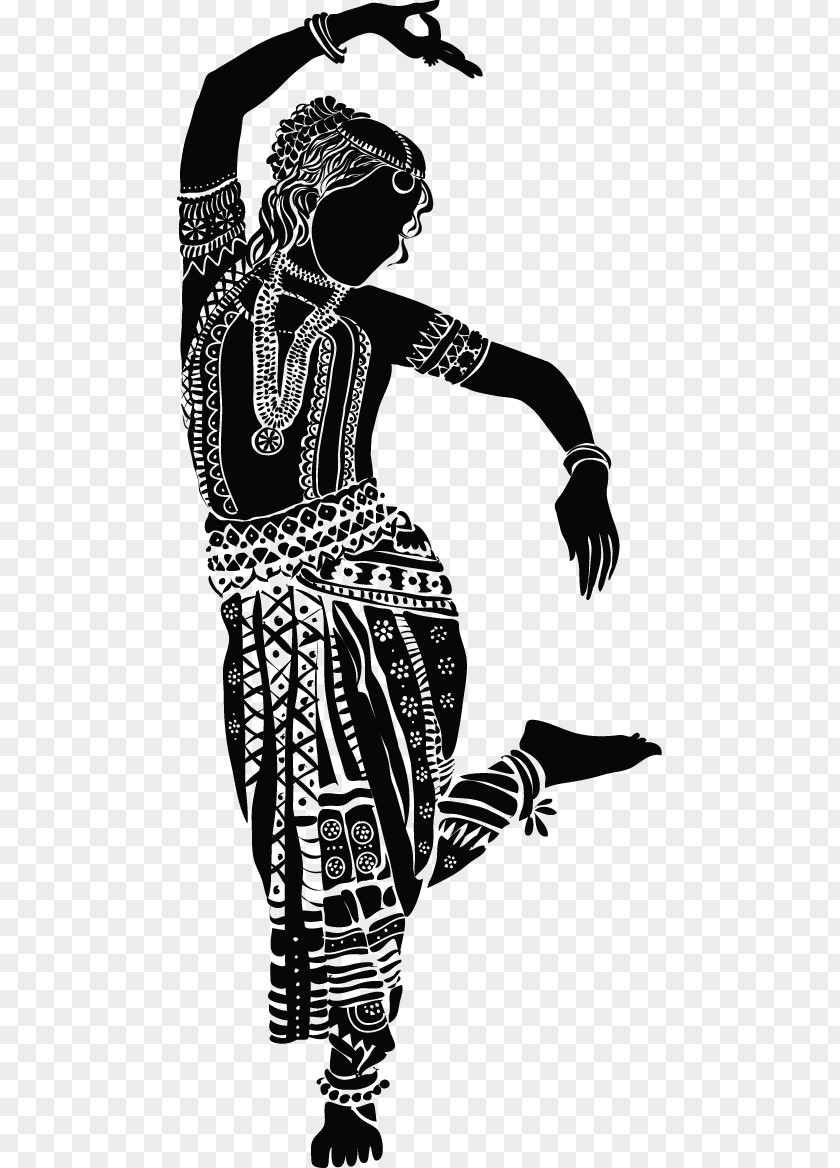 Vector Thai Dancers Silhouette Wall Decal Dance Sticker Mural PNG
