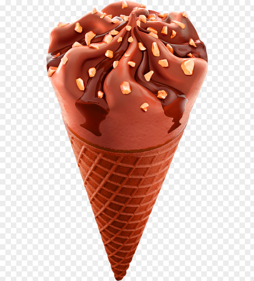 Brown Simple Ice Cream Decoration Pattern Cone Sundae Chocolate PNG