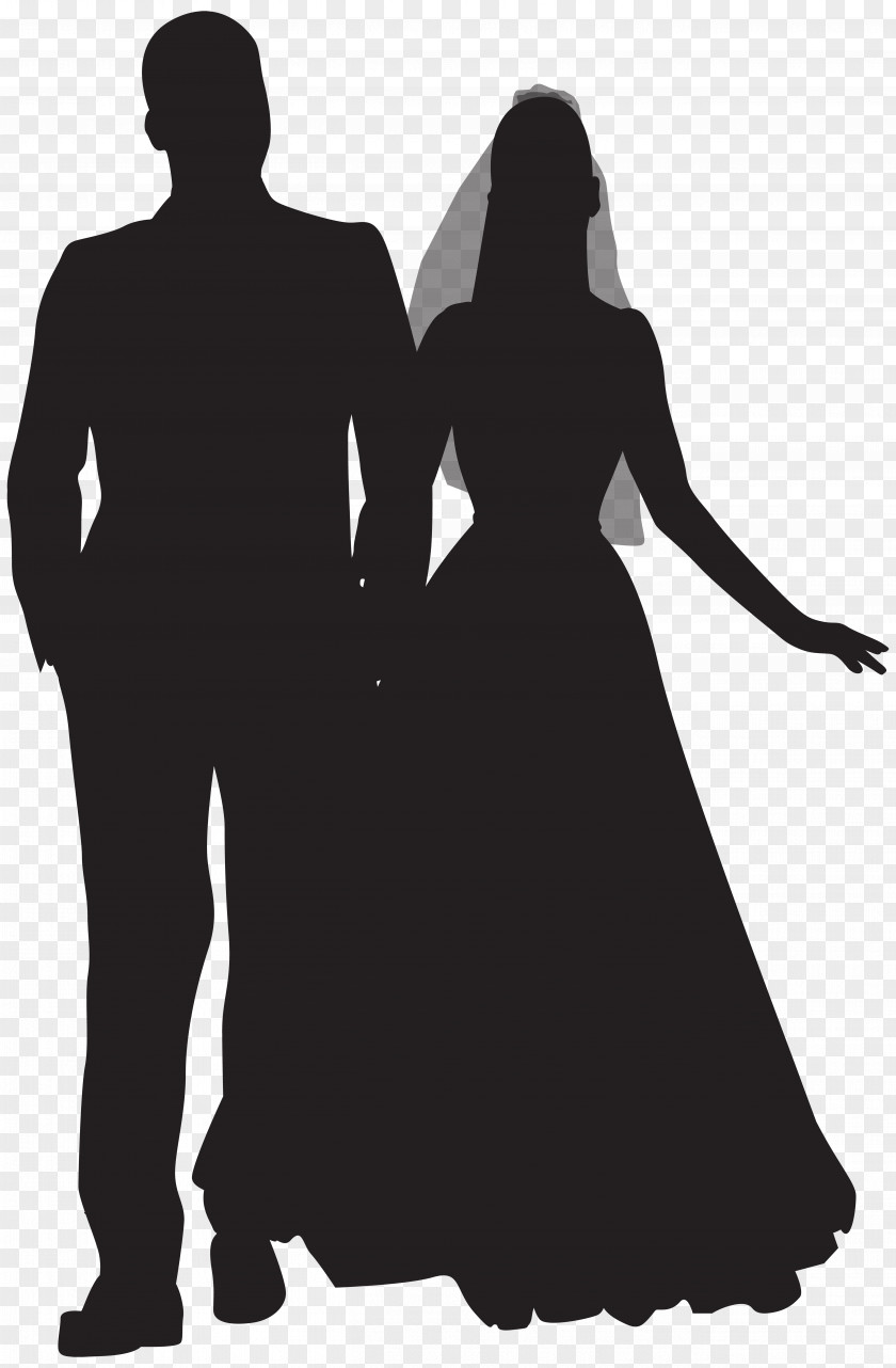 Couple Silhouette Wedding Clip Art PNG