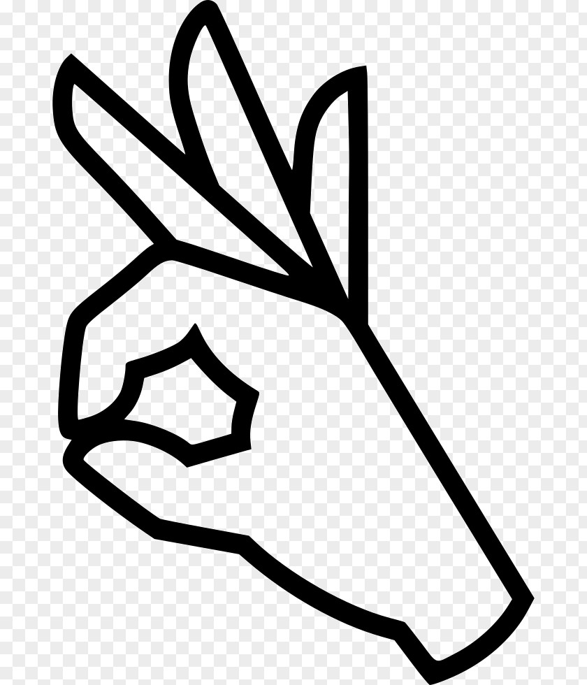 Hand OK Sign Language Gesture PNG