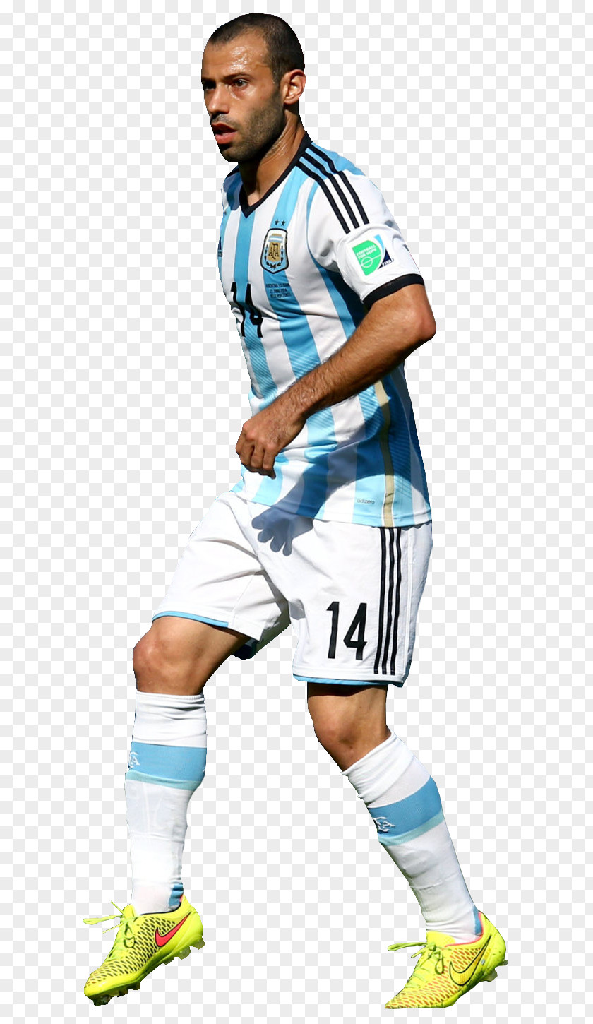 Javier MASCHERANO Mascherano Argentina National Football Team Player Jersey PNG