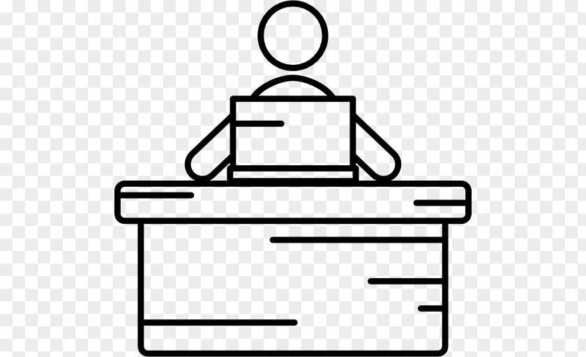 Man Working Desk PNG