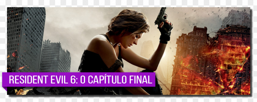 Milla Jovovich Resident Evil Evil: The Final Chapter (The Official Movie Novelization) Claire Redfield Film Trailer PNG
