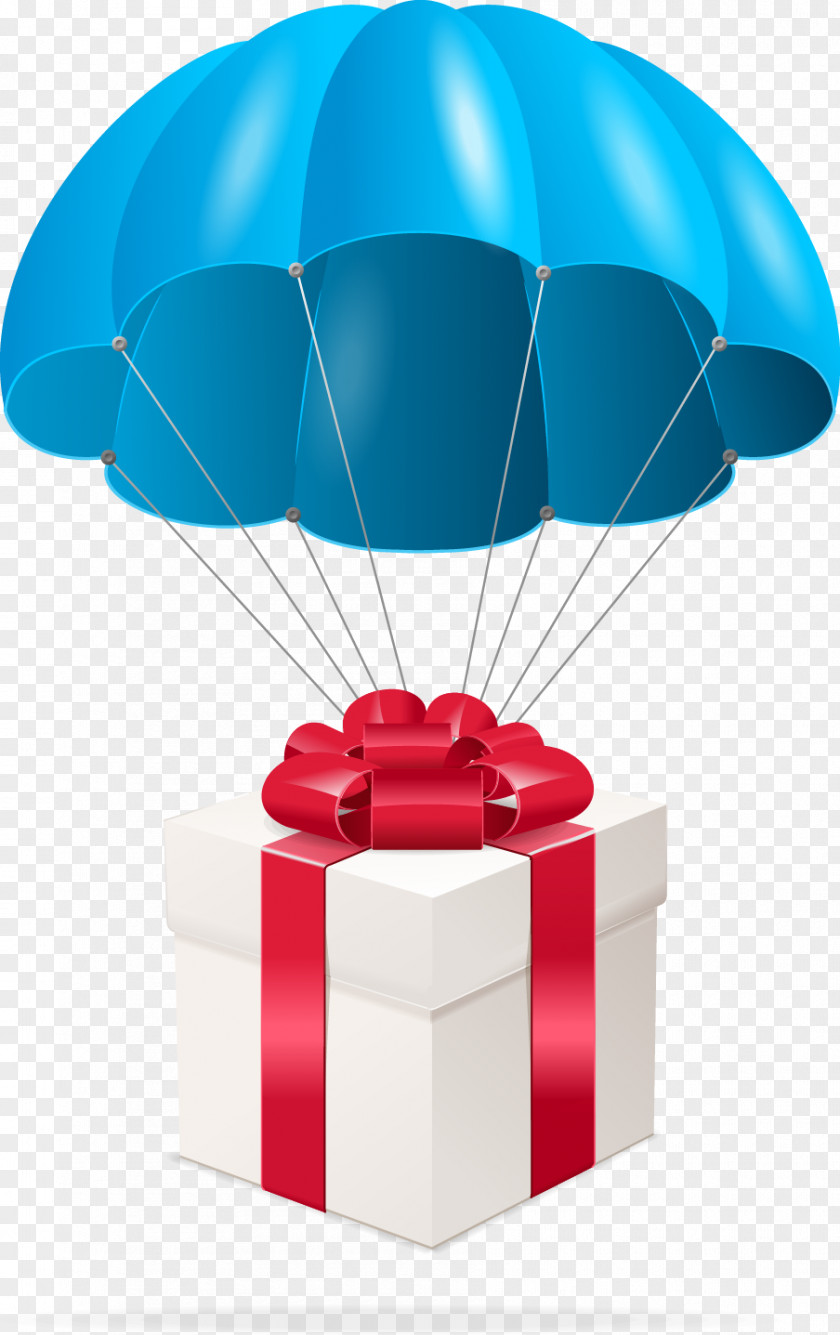 Parachute,balloon,gift,gift Gift Parachute Stock Illustration Box PNG