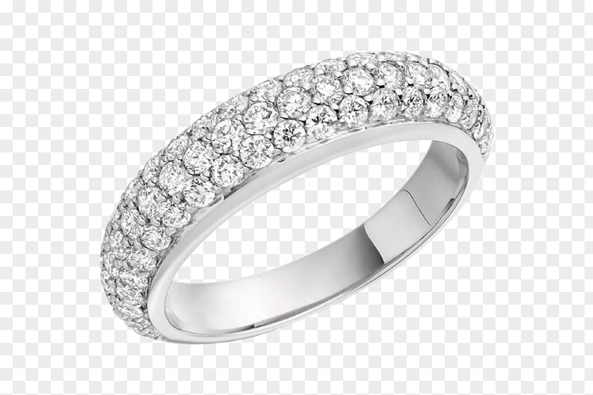 Pave Diamond Rings For Women Engagement Ring Jewellery Wedding PNG