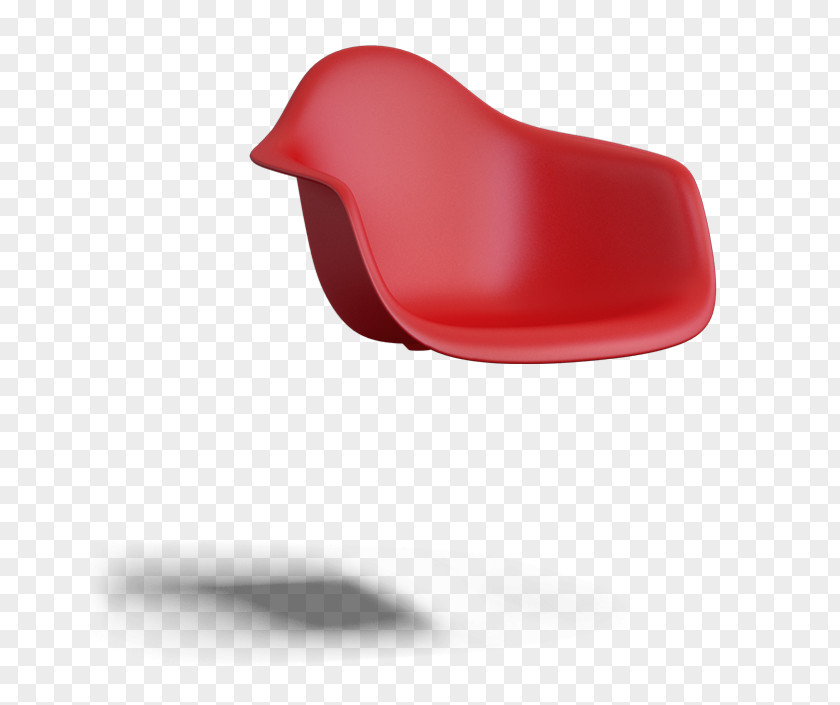 Red Armchair Eames Lounge Chair Plastic Armrest Charles And Ray PNG