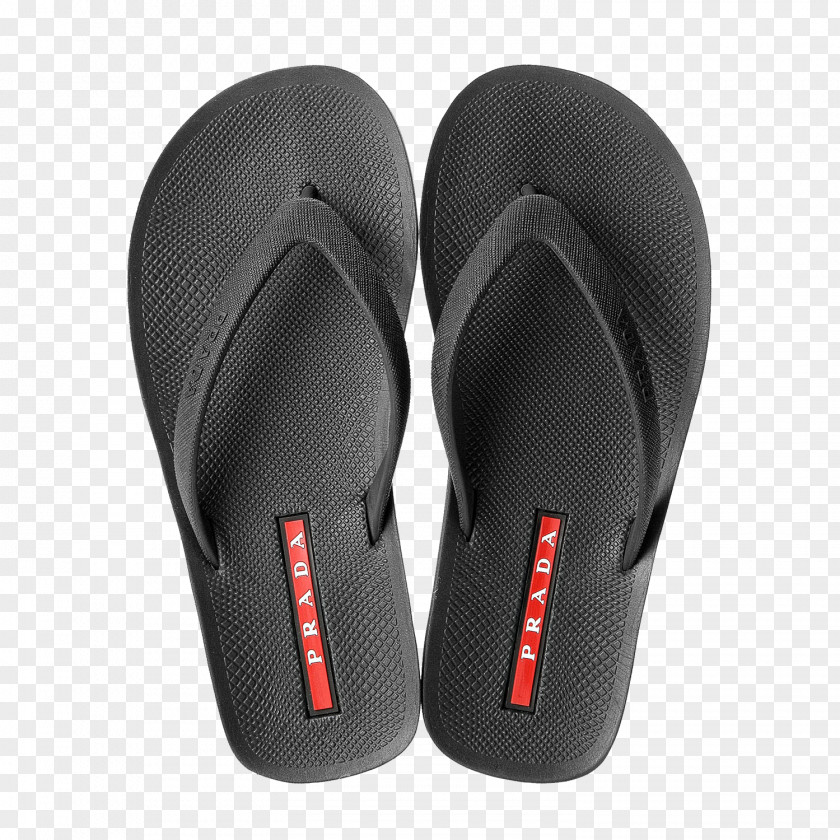 Black Men's Sandals Flip-flops Slipper Leather Sandal PNG