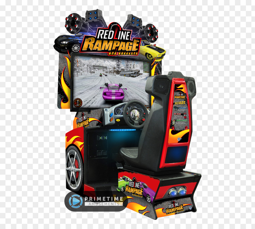 Rampage 2018 EA Sports NASCAR Racing Arcade Game Global VR Video PNG