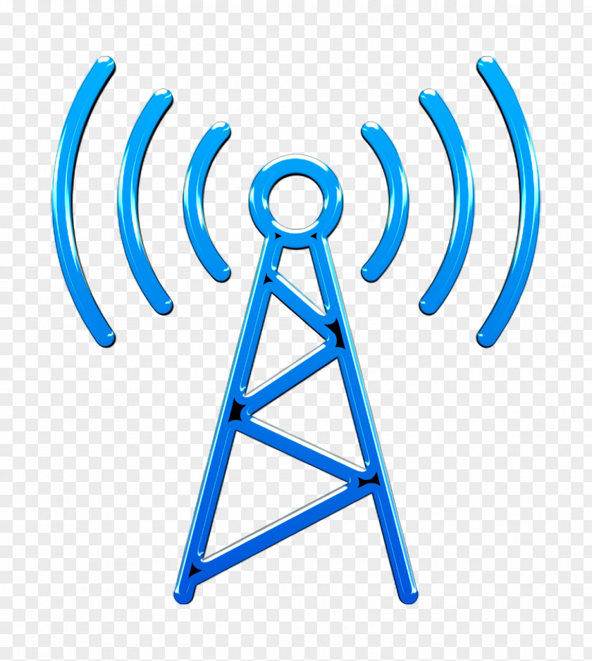 Symbol Electric Blue Communication Icon Antenna PNG