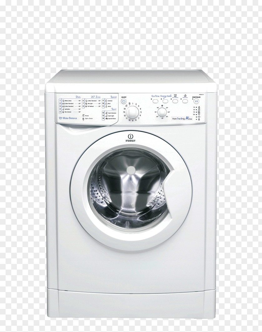 Washing Machine Machines Hotpoint Indesit Co. Home Appliance Clothes Dryer PNG