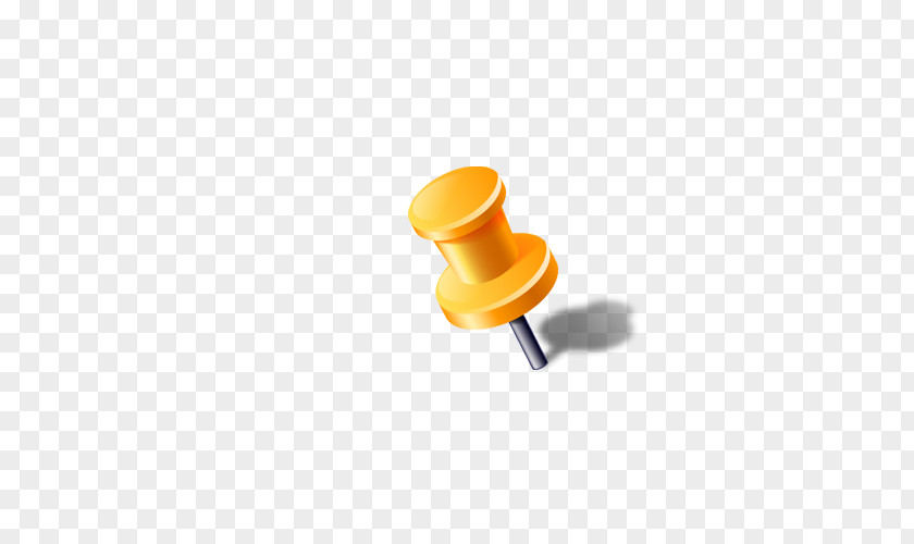 Yellow Pushpin Paper Drawing Pin Global Positioning System Icon PNG