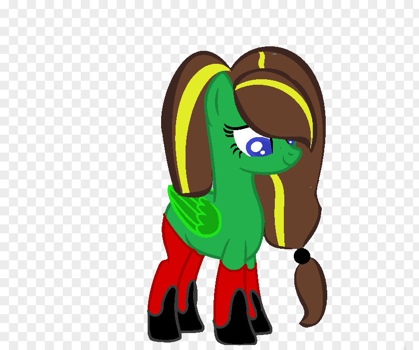 Horse Green Character Clip Art PNG