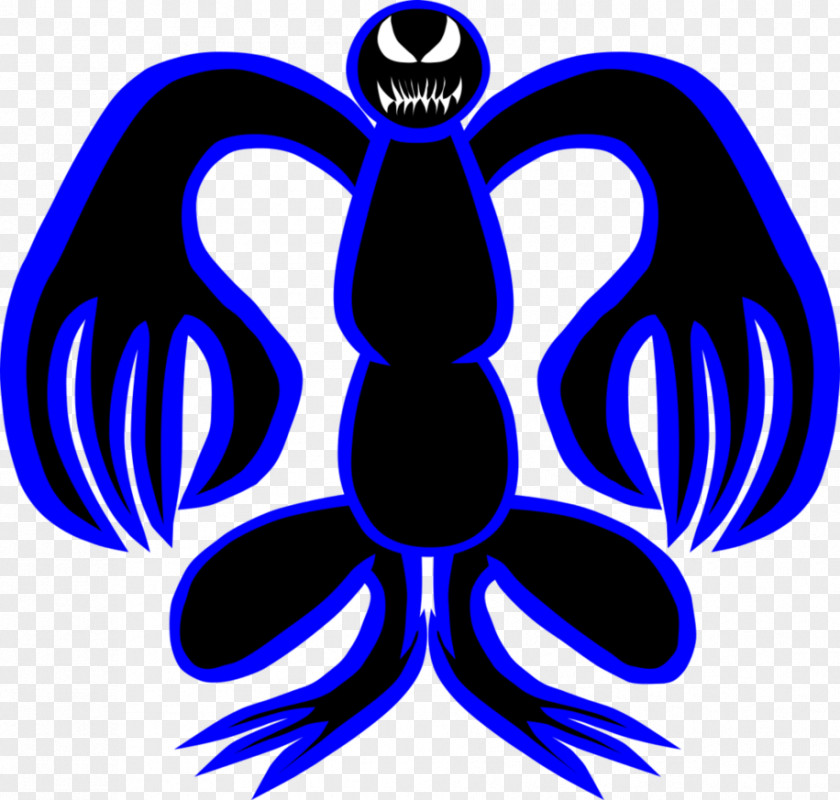 Kaba Cobalt Blue Pollinator Symbol Clip Art PNG
