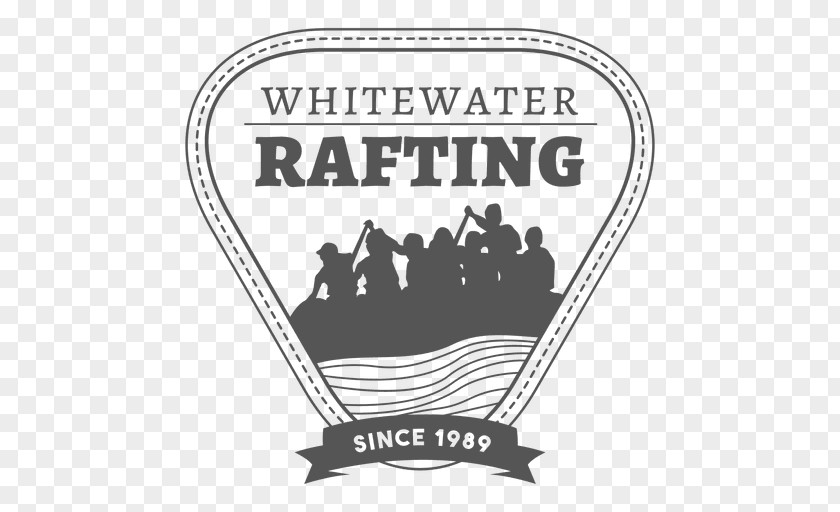 Rafting Logo Label Etiquette PNG