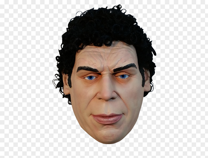 Halloween André The Giant Costume Mask PNG