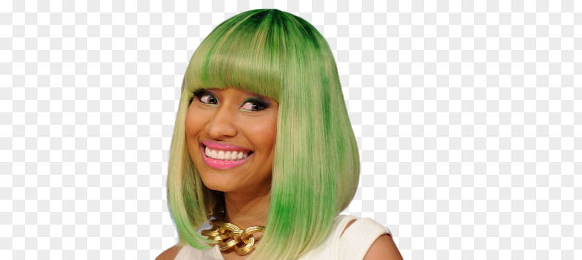 Nicki Minaj Hairstyle Human Hair Color Cheveux Verts PNG