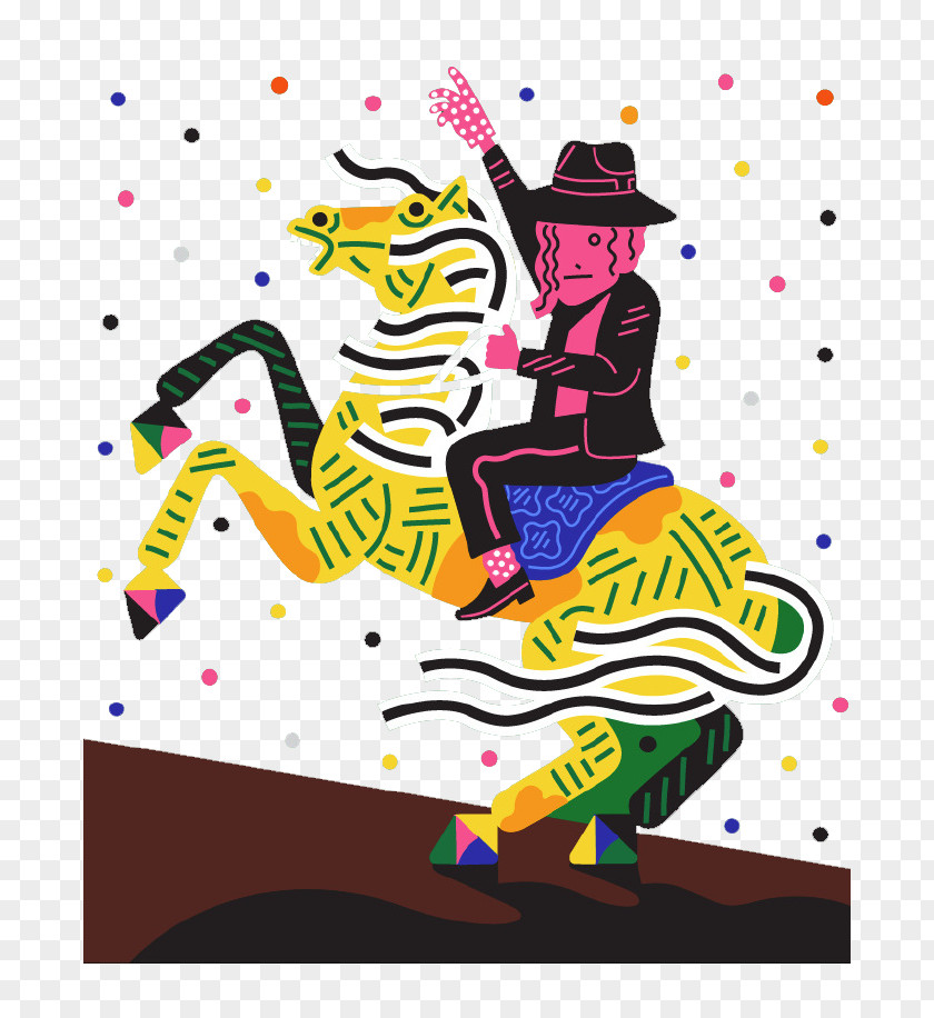 Riding A Man Horse Graphic Design Clip Art PNG