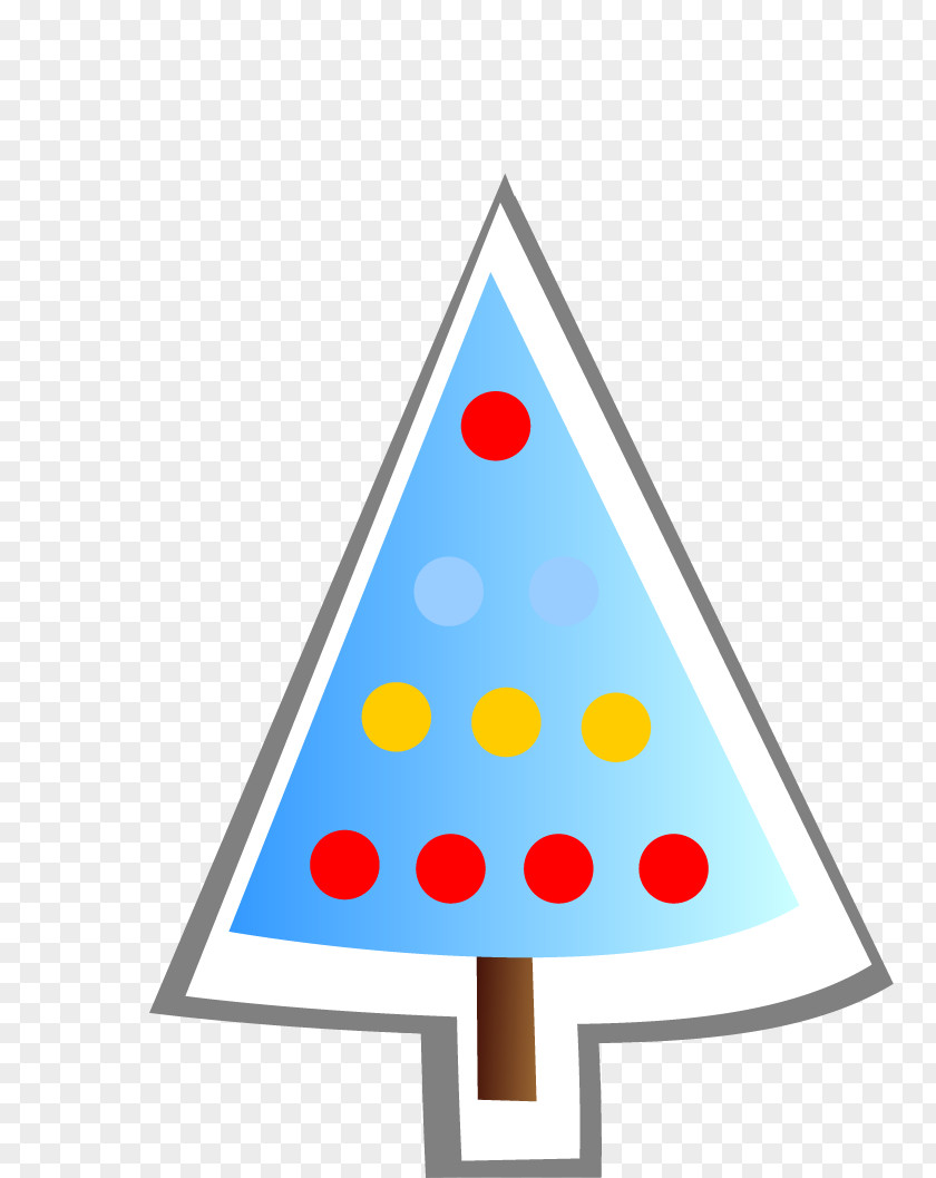 Triangle Christmas Tree PNG