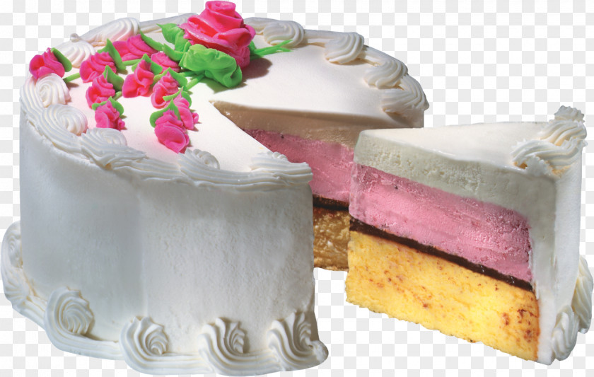Cake Ice Cream Torte Birthday Sundae PNG