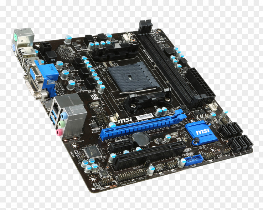 Computer Socket FM2+ MSI A78M-E35 Motherboard PNG