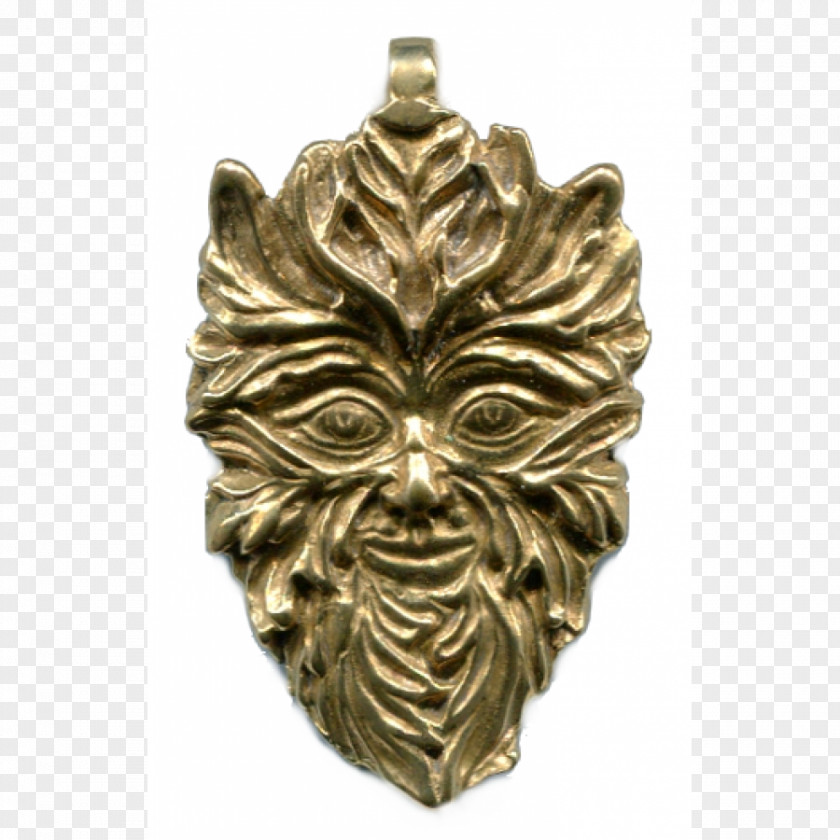 God Locket Wicca Green Man Spirit Paganism PNG